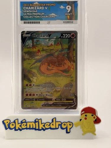Charizard V Black Star Promo SWSH260 ACE 9 Mint 2022 English (4 Available)