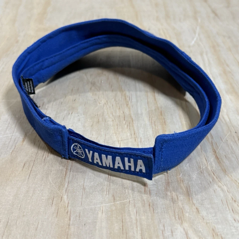 Chapéu de viseira solar ajustável YAMAHA azul/branco - Imagem 4 de 4