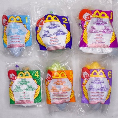 McDonald's 2001 Disney Pixar Buzz Lightyear Star Command Complete Set 6 Sealed
