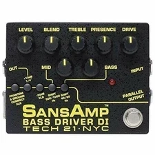 TECH 21 SansAmp Bass Driver V2 DI Box Pedal Stompbox 2 Guitar BSDR-V2
