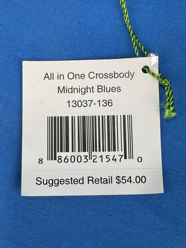 Vera Bradley Midnight Blues All In One Crossbody/Wristlet - New w/Tags, NWT - Picture 9 of 9