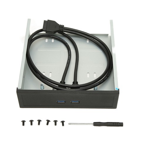 USB3.0 Hub Front Panel 5.25in 2 USB Ports 19pin 5Gbps Optical Drive Front Pan CB - Afbeelding 23 van 23