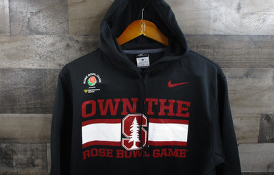 Stanford Cardinal Hoodie Mens Medium NCAA Football Rose Bowl Nike Therma Fit
