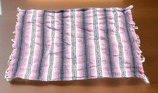 Mexican Blanket Falsa Yoga Picnic Throw 72" X 50"-Traditional Colors