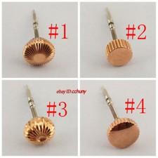 1pcs Rose Gold Watch Crown Stem Kit Fit ETA 6497 6498 Seagull ST36 Movement C607
