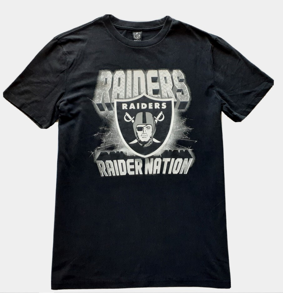 【新品】NFL LV 「RAIDER NATION」Tシャツ 海外Sサイズ Las Vegas Raiders Raider Nation Mens Football Shirt T-Shirt S