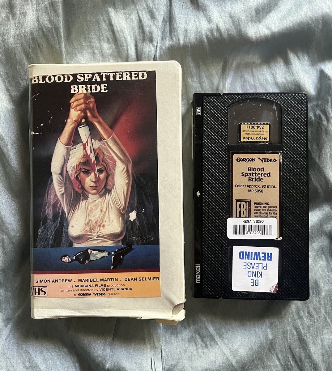 The Blood Spattered Bride 1972 VHS Clamshell Gorgon Video Vicente