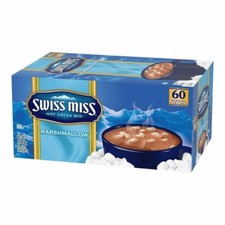 NEW Swiss Miss Hot Cocoa & Marshmallow Mix 60 Pack 1.68kg Hot Chocolate Pantry!