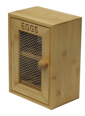 2 Tier Chicken Egg Holder Cupboard Cabinet Kitchen Storage Wood Wooden Egg Rack 5051253682005 Ebay
