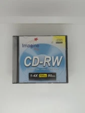 Imagine Plus CD-RW 1-4x 700 MB 80 min - 10 pack - NEW Slim Case