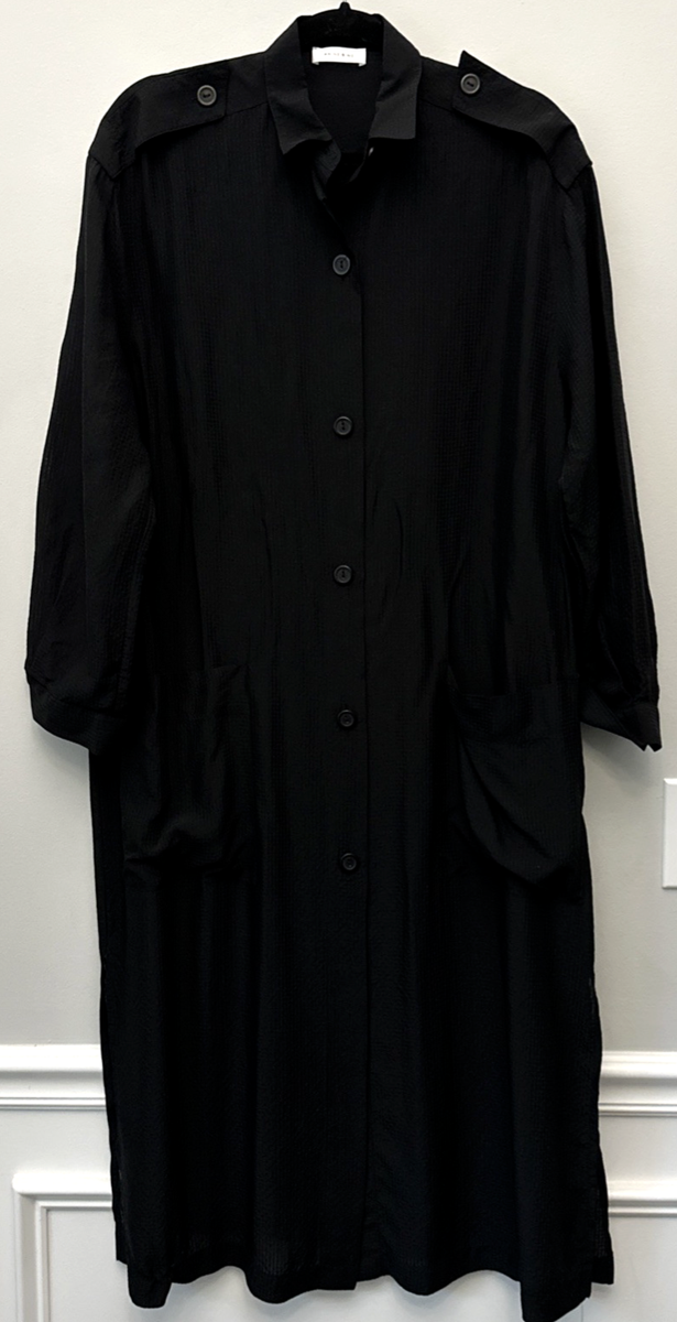 anine bing shirt dress ANINE BING Women's Letterman Beth Mini Dress, Washed Black, M at Amazon  Women's Clothing store