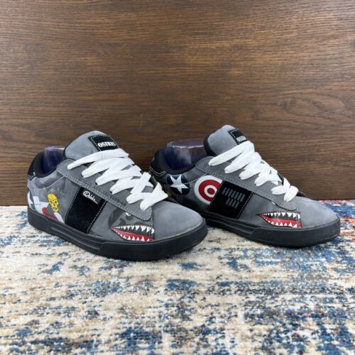 VTG Osiris Serve OG Aviator Flying Tiger Gray Skateboarding Shoe Mens Sz 6 38EU - Picture 2 of 17