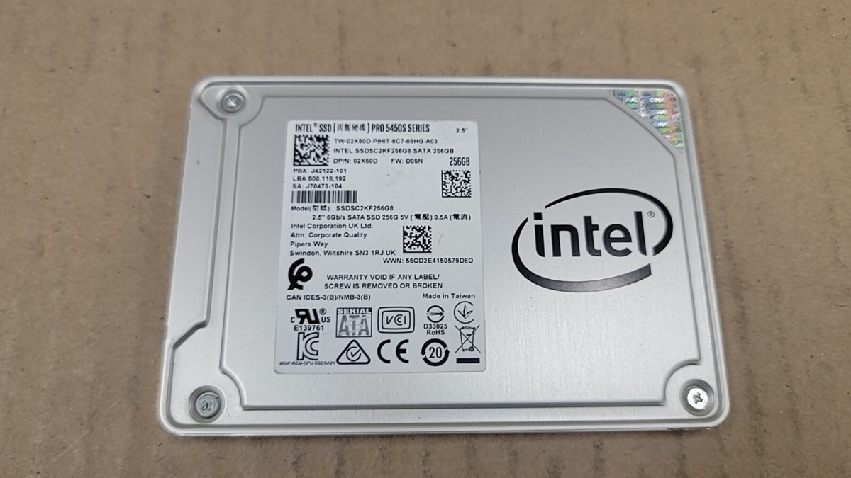 5400s Series Intel Ssd 256gb Dell 02X50D 2X50D INTEL Pro 5450S