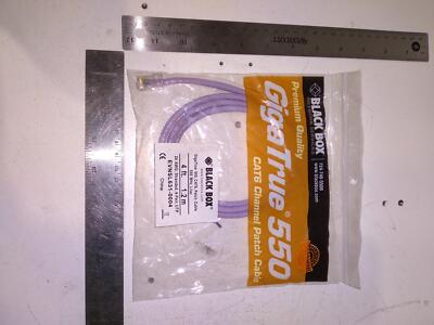 BLACK BOX  CAT6 PATCH CABLE 550 EVNSL631  1.2M ETHERNET DATA 4' 550 MHz LILAC