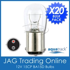 20x 12V 15CP T18 BA15D 1142 1004 BULB/GLOBES-CAR/TRUCK/CARAVAN/MARINE/BOAT LIGHT
