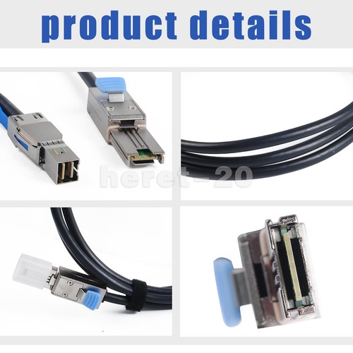 External High Density Adapter Cable 6FT For 2m SFF-8644 To SFF-8088 Mini SAS - Picture 17 of 17