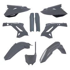 POLISPORT HONDA CR125R/250R 02-07 COMPLETE NARDO GREY PLASTIC FENDER RESTYLE KIT