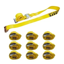 10 Pack 2" x 12' E-Track Cam Buckle Strap Truck Trailer Enclosed Cargo Tie Down