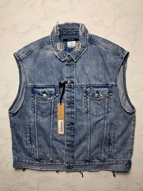ð¥ð¥ð¥[SALE] Ksubi Trashed Denim Vest Jacket | eBay