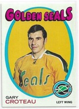 GARY CROTEAU 1971-72 Topps Hockey card #17 California Golden Seals NR MT