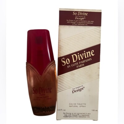 Vintage So Divine 3.3 oz Eau de Toilette Natural Spray 100 ml