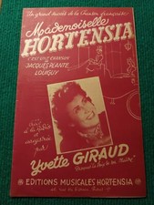 PARTITION MUSICALE - MADEMOISELLE HORTENSIA - JACQUES PLANTE LOUIGNY - Guiraud