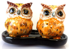 KLIMA L004 Salière & poivrière en porcelaine - LES CHOUETTES OWL