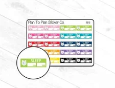 1815~~Sleep Tracker Planner Stickers.