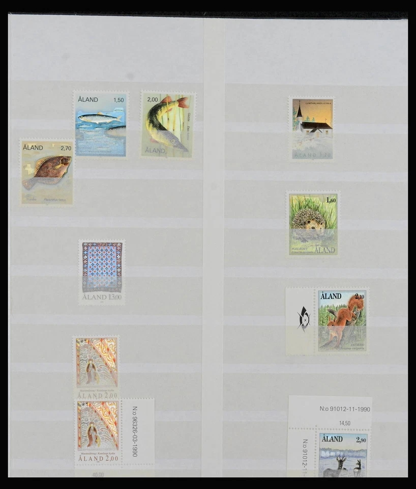 Lote 40088 coleção de selos MNH Aland 1984-2018 em estoque. - Imagem 3 de 4