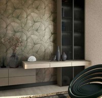 Vliestapete 3D-Effekt Blattmuster Struktur Floral Gold Metallic 34513 (5,58€/1Qm