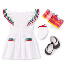 AMERICAN GIRL MOLLY BIRTHDAY OUTFIT FOR 18" DOLLS NIB NEW  no doll 