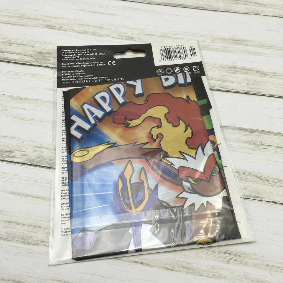Globo Pokémon 2008 Anagrama 18" lámina de helio fiesta de cumpleaños boda decoración Foto 4 de 4
