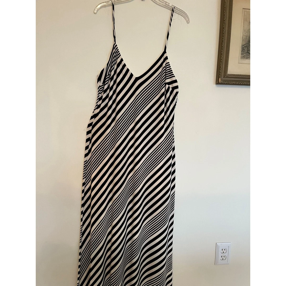 Ralph lauren striped sales maxi dress