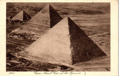 1910s Desert Cairo Egypt Great Pyramids of Giza RPPC Real Photo