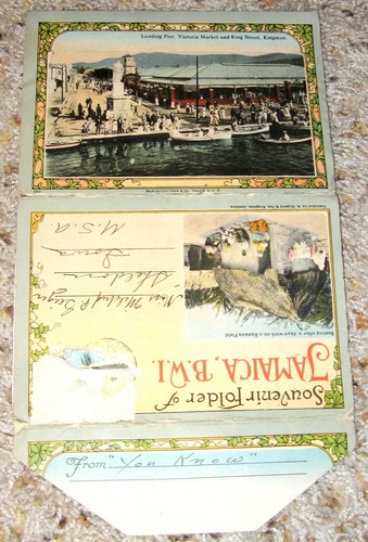 JAMAICA 1930s POSTCARD PACKET BRITISH WEST INDIES TITCHFIELD MYRTLE BANK HOTEL - Picture 2 of 8