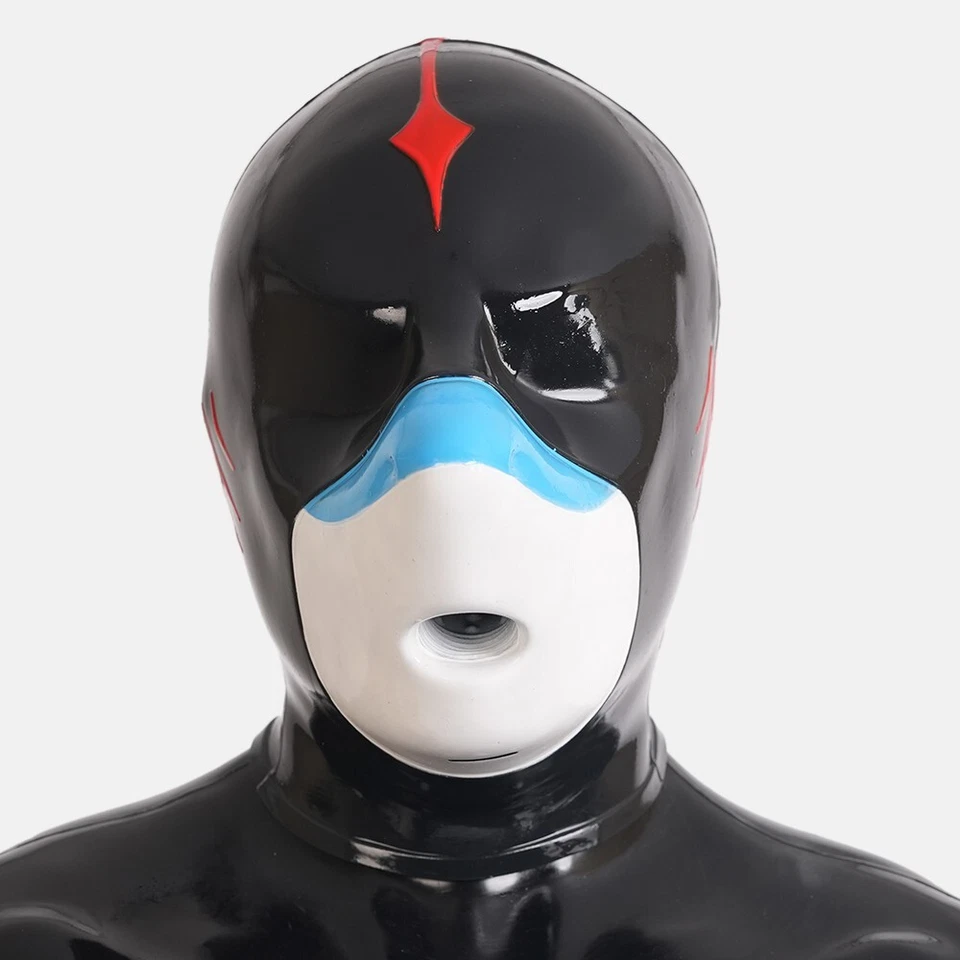 Furrjoi Silicone Shark Mask Latex Furry Fetish SM Hood Full Head Headgear Cos - Image 2 of 4