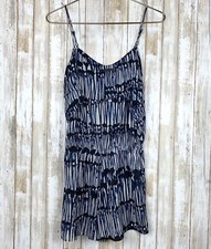 ZARA Basic Blue White Print Sleeveless Romper S Small