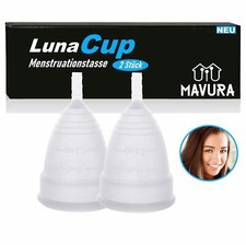 LunaCup Menstruationstasse Weiches Silikon wiederverwendbar Tampon Ersatz 2er
