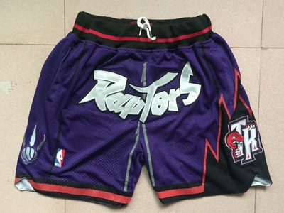 mens Retro purple NBA short pants 