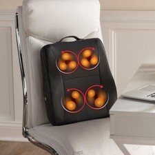 Cordless Heated Shiatsu Lumbar/Back Heat Portable Massager Massage