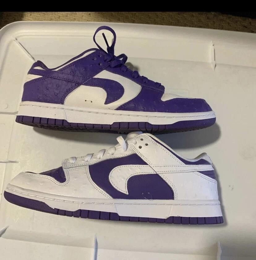 terremoto Tarjeta postal fuga Nike Dunk Low Purple/White Flip The Old School Sz 10W/ Mens 8.5 | eBay