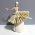 Vintage 9" Dresden  Style Figurine Ballerina Dancing — photo 4
