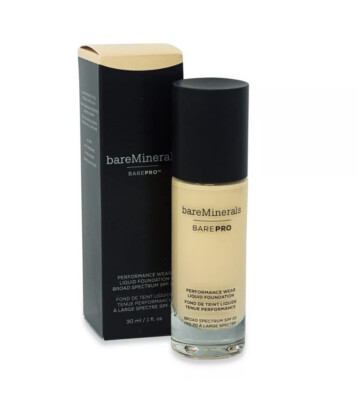 bareminerals BarePro Performance Wear Liquid Foundation SPF 20 DAWN 02 1 oz New