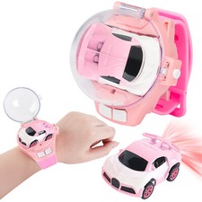 Remote Control Cars Watch Toy Watch Controlled Car for Kids PINK Ages 3 Plus