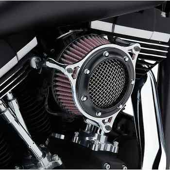 Cobra Blk Chrome RPT Venturi Air Cleaner Filter Kit Sportster 883 Low 05-11