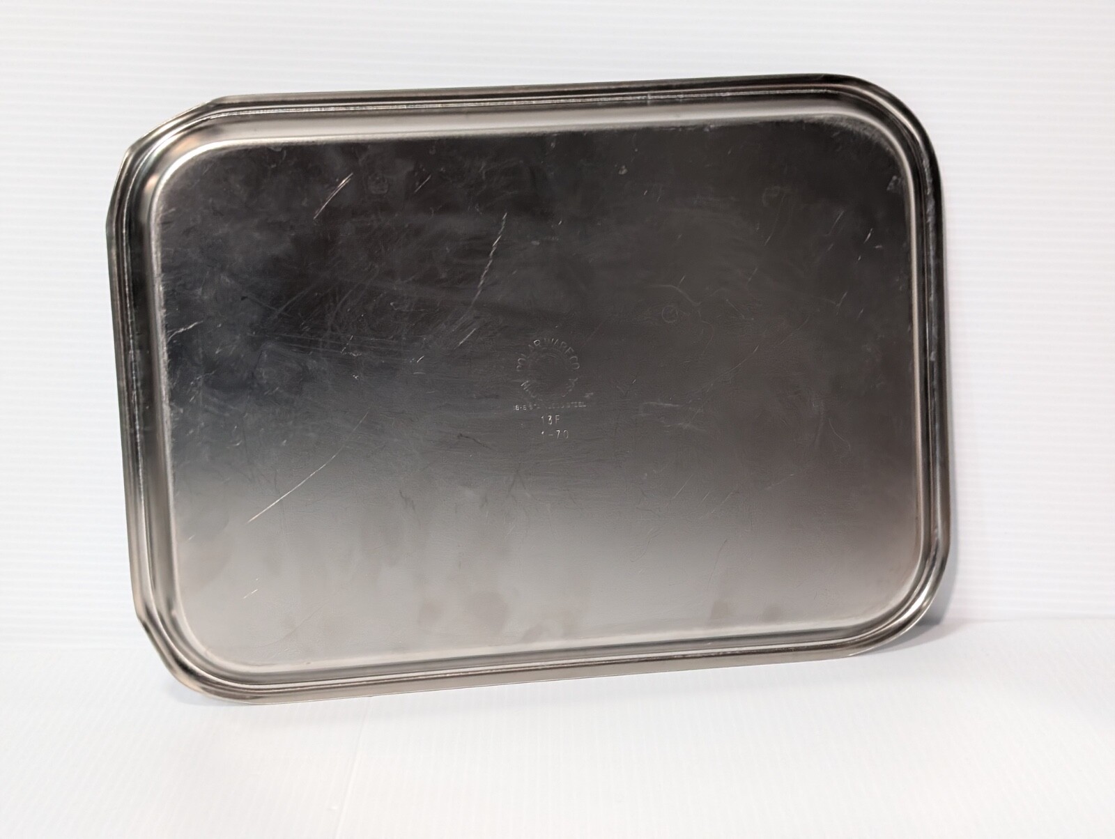 Lot of 6 Stainless Steel Instrument Trays: Vollrath, Polar Ware, more 10"x13.5"