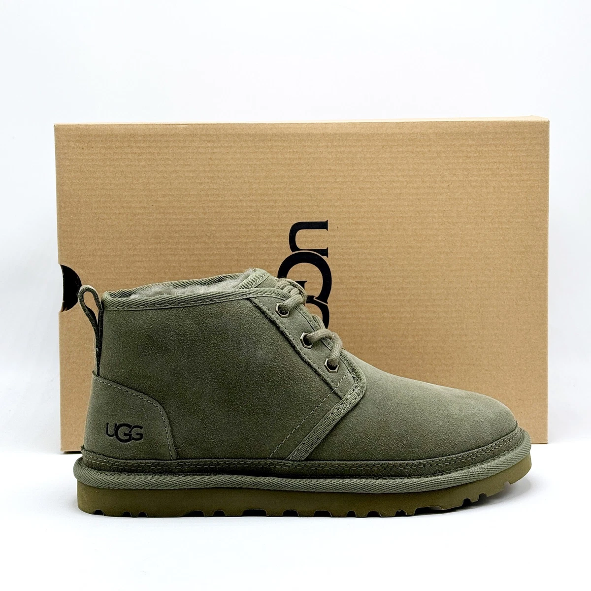 UGG womens olive green Suede Slip-On Ankle boots sz 11 UGG Green Low (1-1.9 in) Heel Height Boots for Women for  main image 2