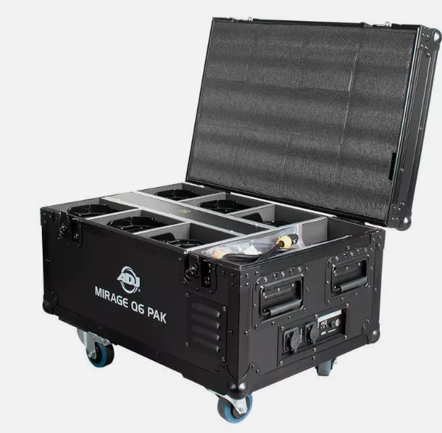 ADJ Mirage Q6 Pak Negro, Efecto de Iluminación de Escenario DJ con Estuche de Carga (NUEVO) Foto 4 de 4