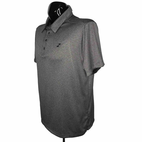 Polo ELEVATE uomo grande grigia golf performance traspirante casual S/S - Foto 3 di 9