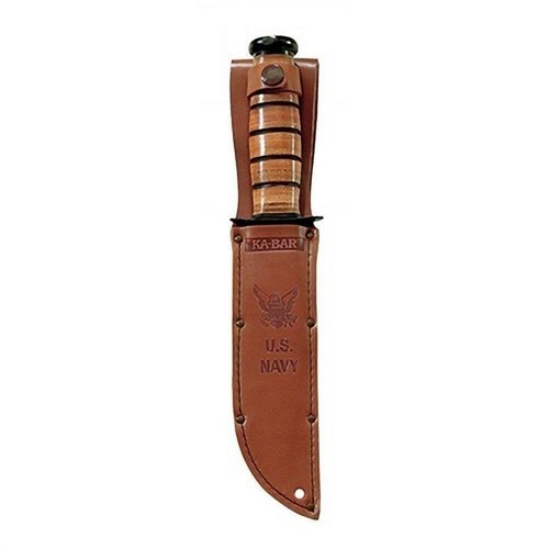 KA-BAR Full-Size Braun Leder USN Scheide NUR 1225S - Bild 9 von 9